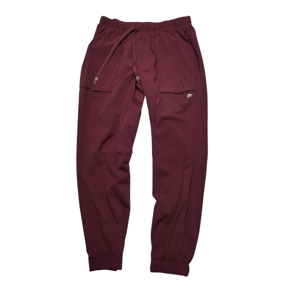 Fabletics Burgundy Track Joggers